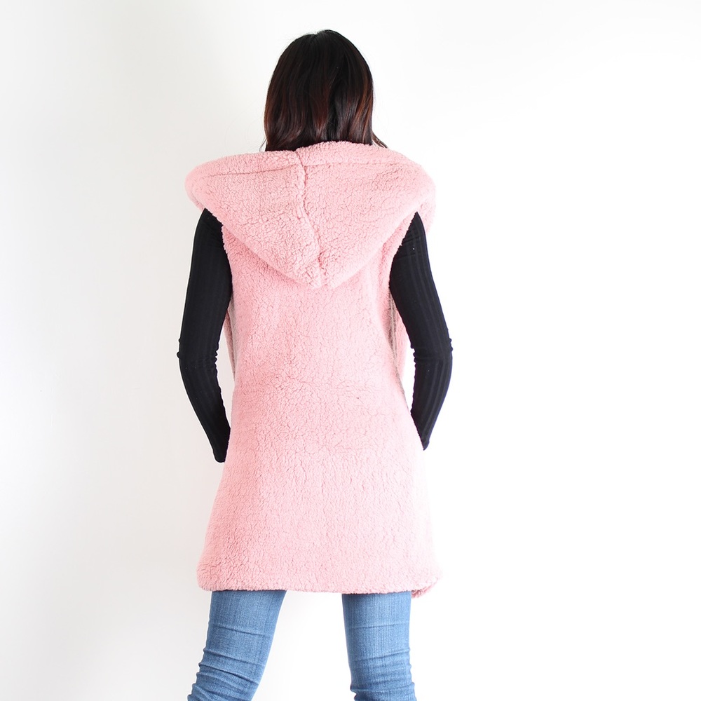 Mauve Sherpa Hoodie Fly Away